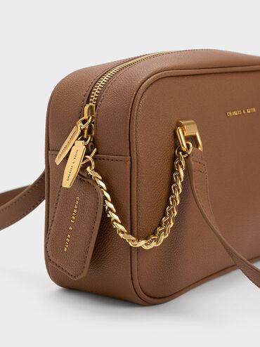 Avis Boxy Shoulder Bag, Chocolate, hi-res
