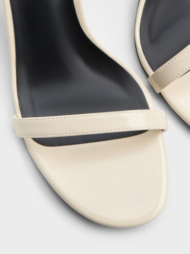 Stiletto-Heel Ankle-Strap Heeled Sandals, White, hi-res