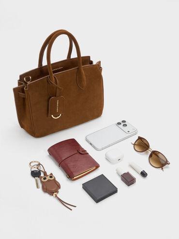 Ginevra Tote Bag, Pecan Brown, hi-res