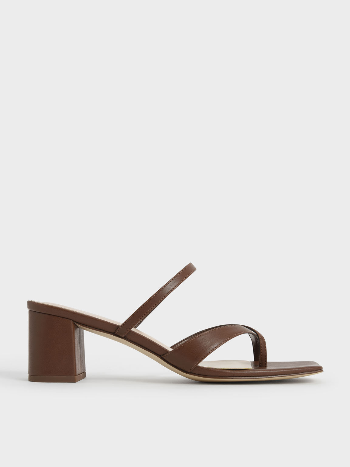 Toe loop sandals shop with heel