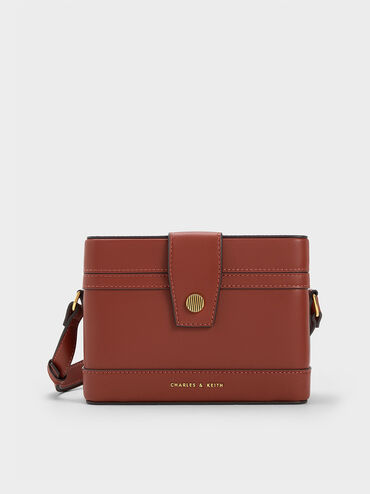 Bronte Boxy Crossbody Bag, Brick, hi-res