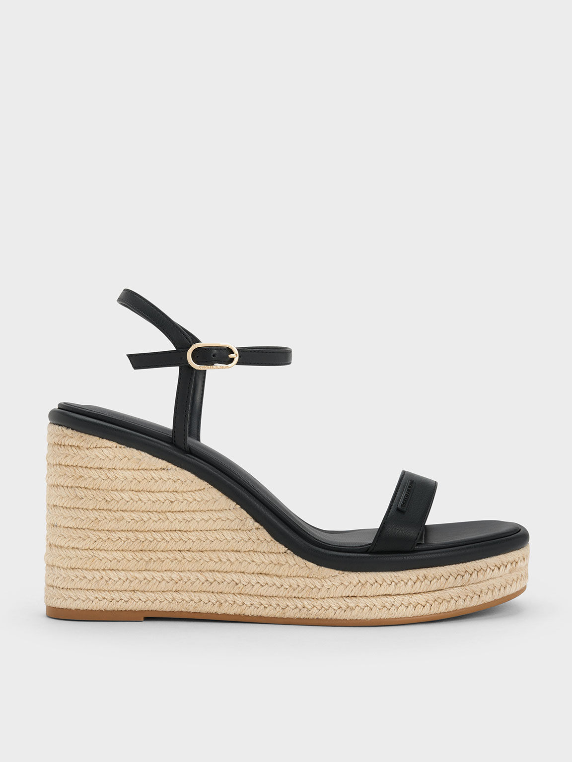 Black shop espadrilles wedges