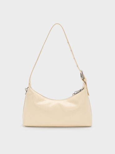 Atwood Chain-Embellished Shoulder Bag, Butter Yellow, hi-res