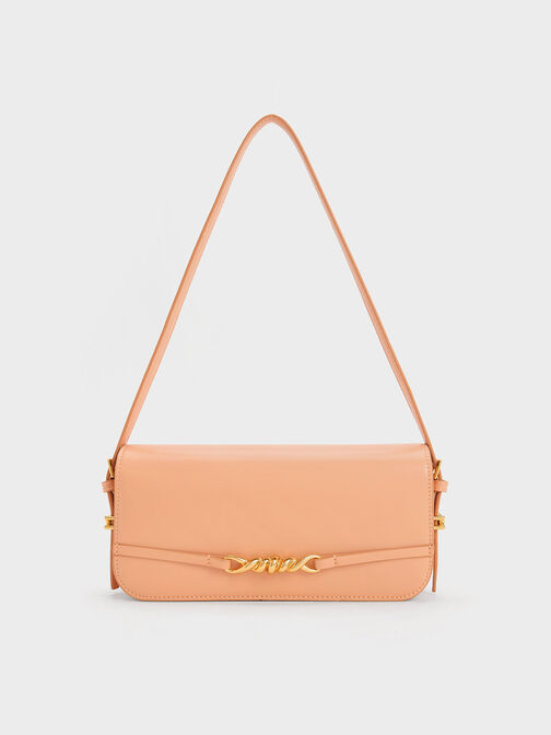 Henrietta Shoulder Bag, Orange, hi-res