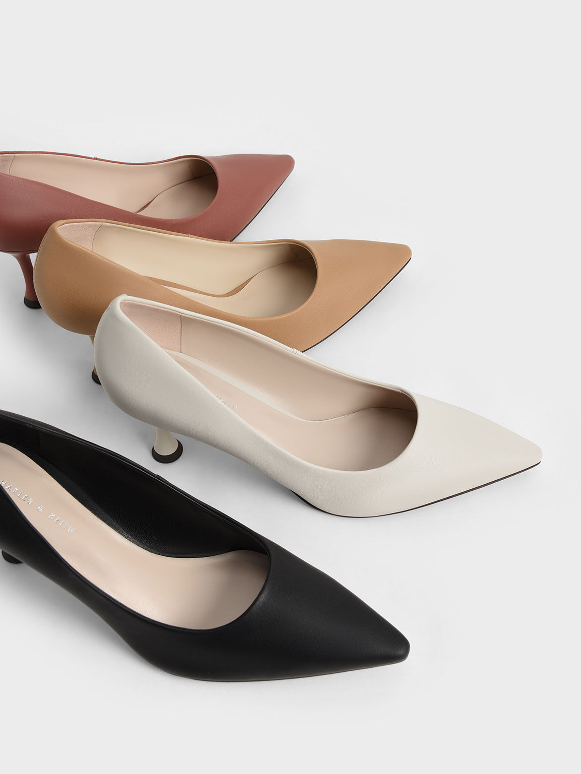 Spool Heel Pumps, Chalk, hi-res