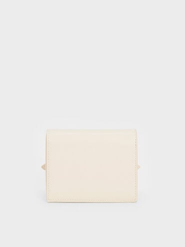 Sloane Chain-Handle Wallet, Cream, hi-res