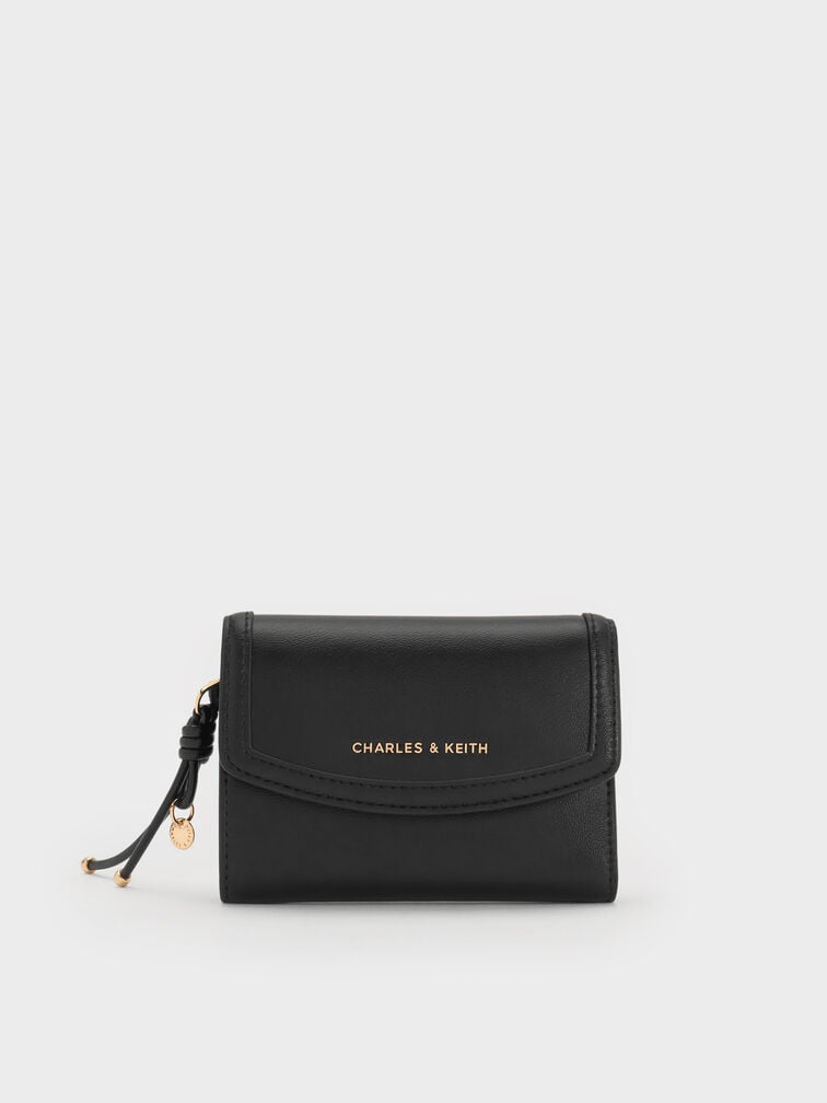 Haylen Front-Flap Small Wallet, Black, hi-res