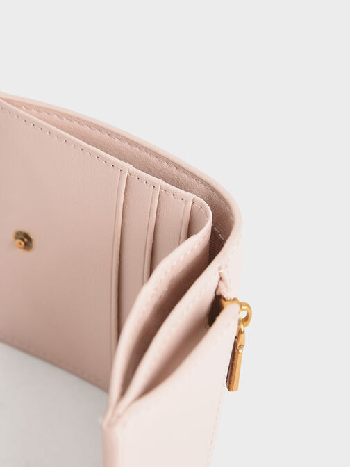 Zip Around Short Wallet, Light Pink, hi-res