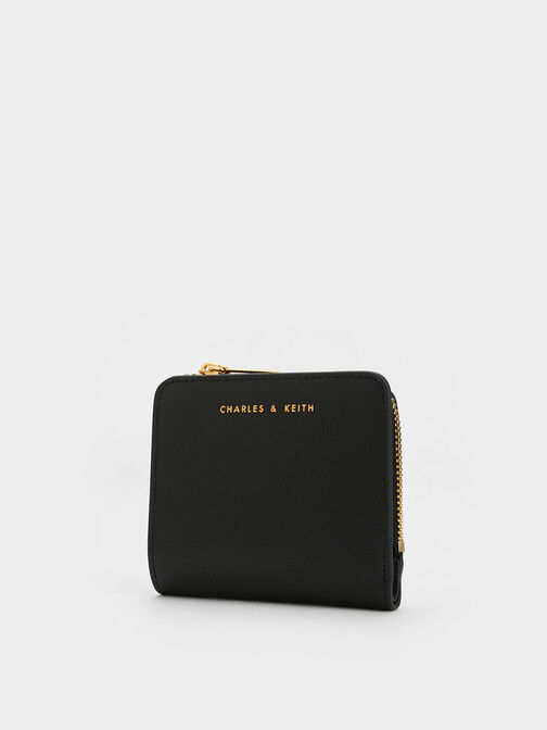 Zip Around Card Holder, Black, hi-res