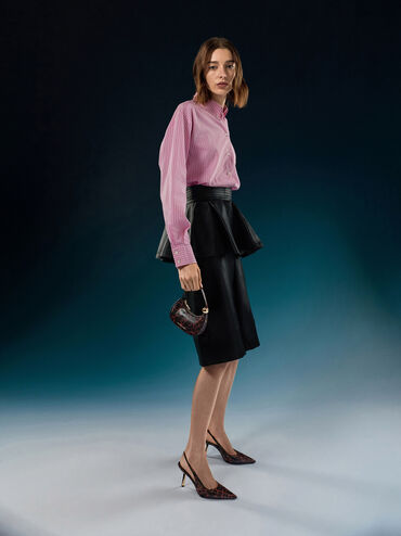 Micro Jesmyn Leopard-Print Two-Way Bag, Animal Print Burgundy, hi-res