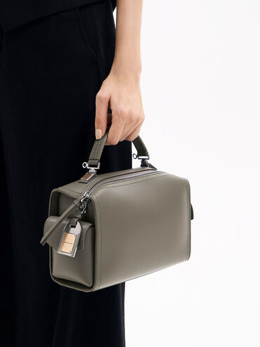 Austen Top Handle Bag, Khaki, hi-res