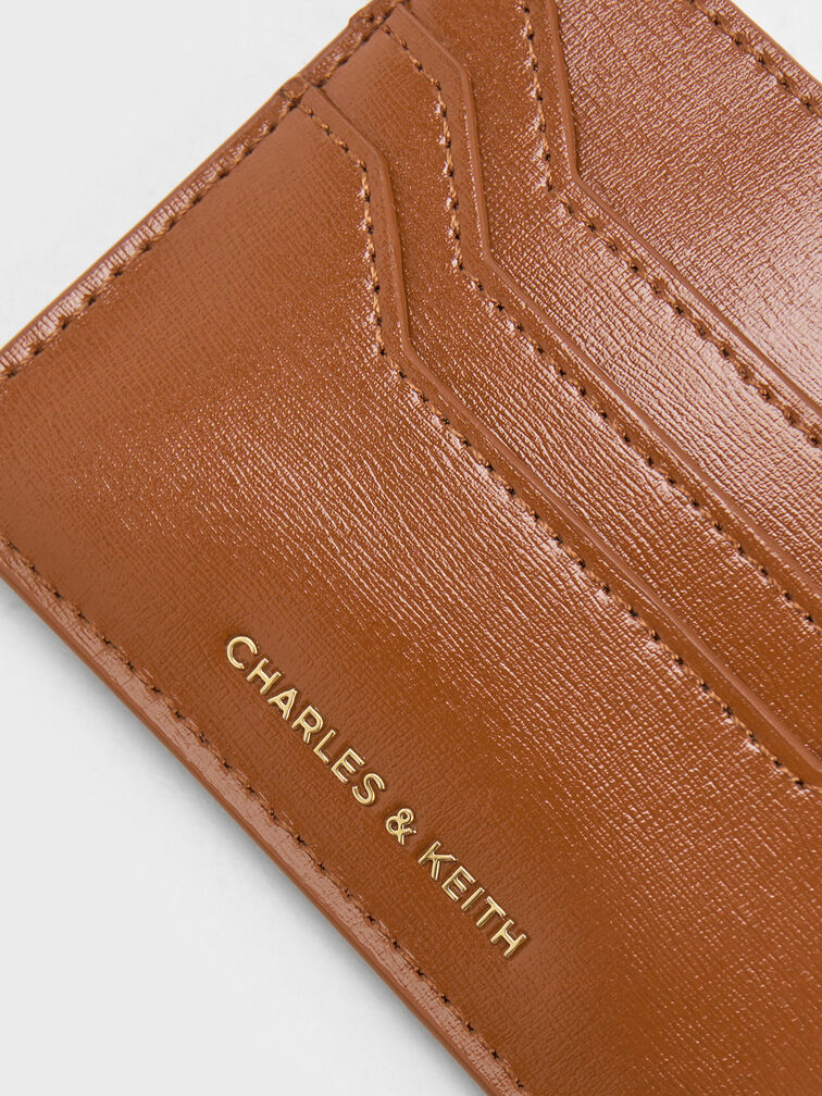 Carli Multi-Slot Card Holder, Brown, hi-res