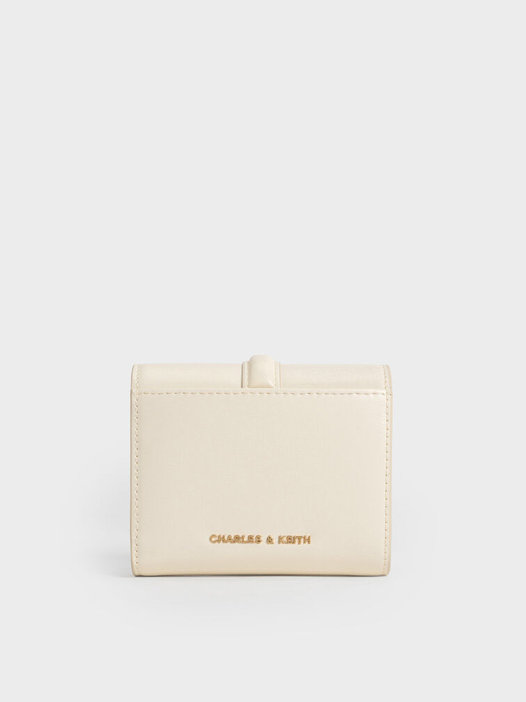 Wisteria Metallic-Accent Wallet, Cream, hi-res