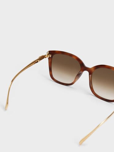 Oversized Square Acetate Sunglasses, T. Shell, hi-res