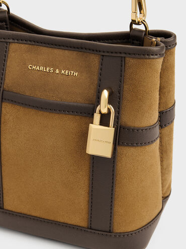 Scottie Two-Tone Bucket Bag, Sahara Sand, hi-res