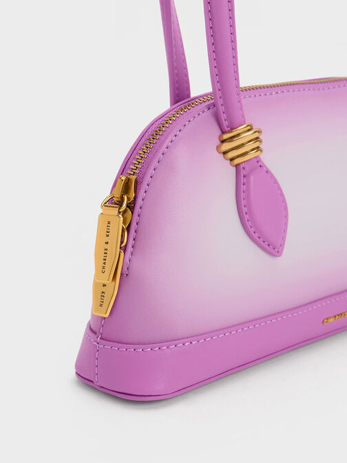 Trudy Ombre Elongated Handle Shoulder Bag, Purple, hi-res