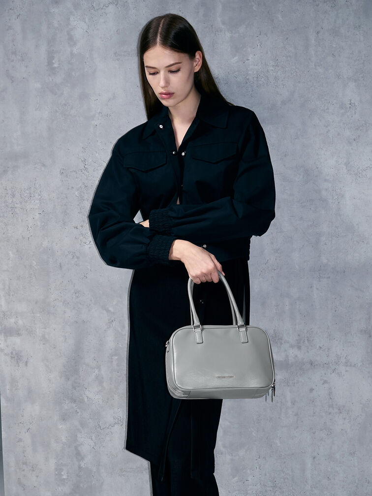Sianna Bowling Bag, Grey, hi-res