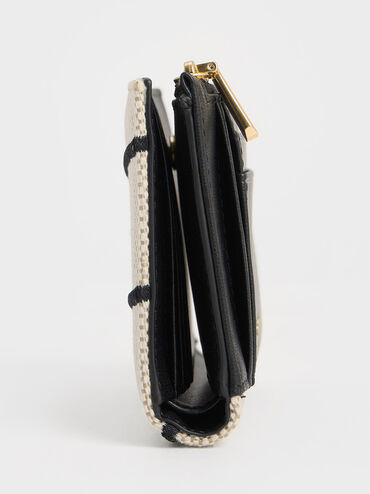 Eleni Canvas Chevron Wallet, Multi, hi-res