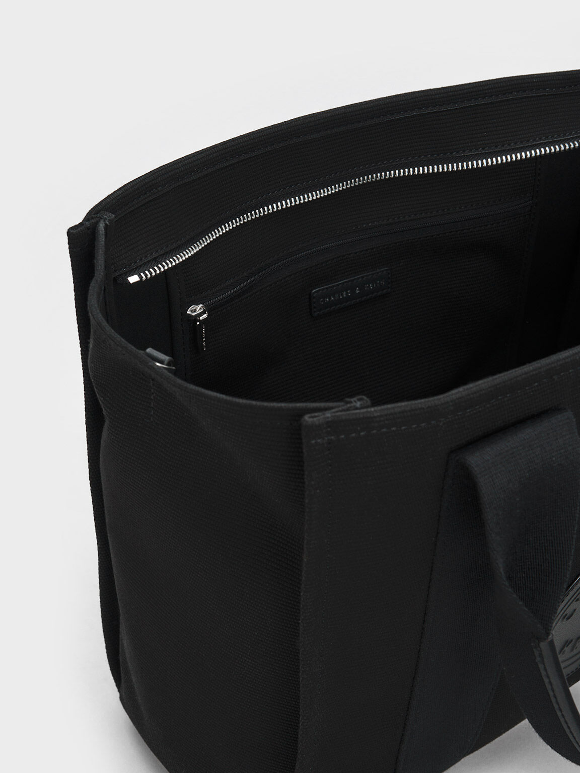 Charles and keith discount tote bag black