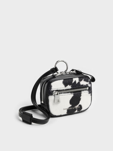 Vega Furry Cow-Print Micro Case, Multi, hi-res