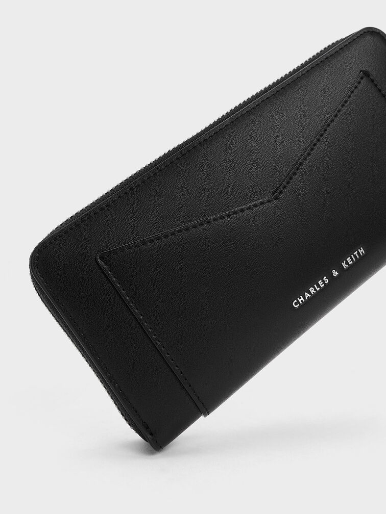 Gaia Zip-Around Wallet, Noir, hi-res