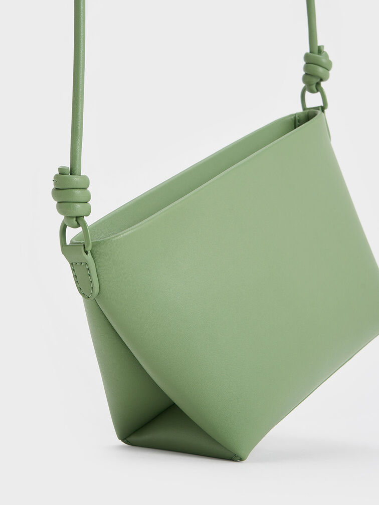Midori Geometric Crossbody Bag, Green, hi-res