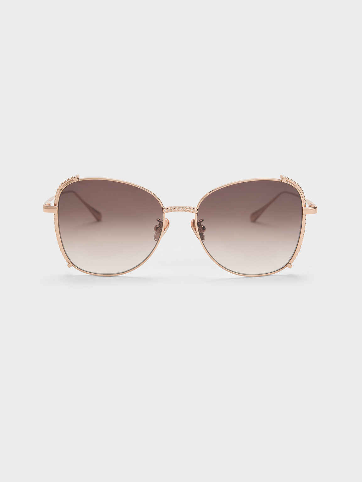 Rose gold frame sunglasses shop