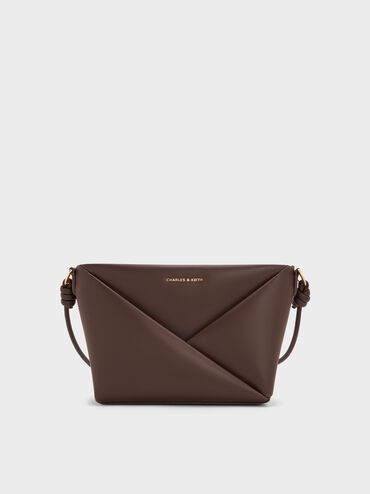 Midori Geometric Crossbody Bag, Espresso Brown, hi-res