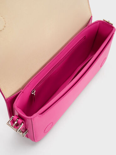 Henrietta Shoulder Bag, Fuchsia, hi-res