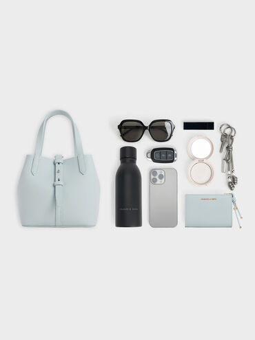 Beryl Belted Bucket Bag, Sea Salt Blue, hi-res