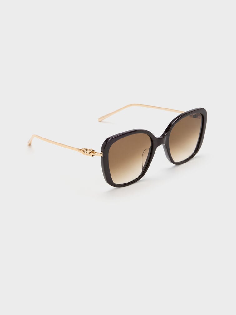 Adalyn Butterfly Sunglasses, Espresso Brown, hi-res