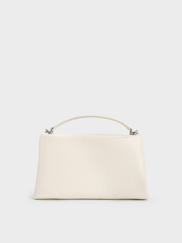Andromeda Chunky-Chain Top Handle Bag, Cream, hi-res