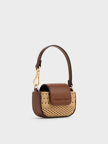 Ida Knitted Micro Pouch, Beige, hi-res