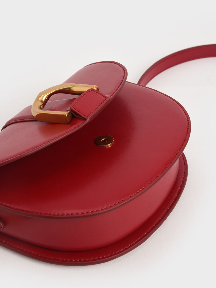 Gabine Saddle Bag, Red, hi-res