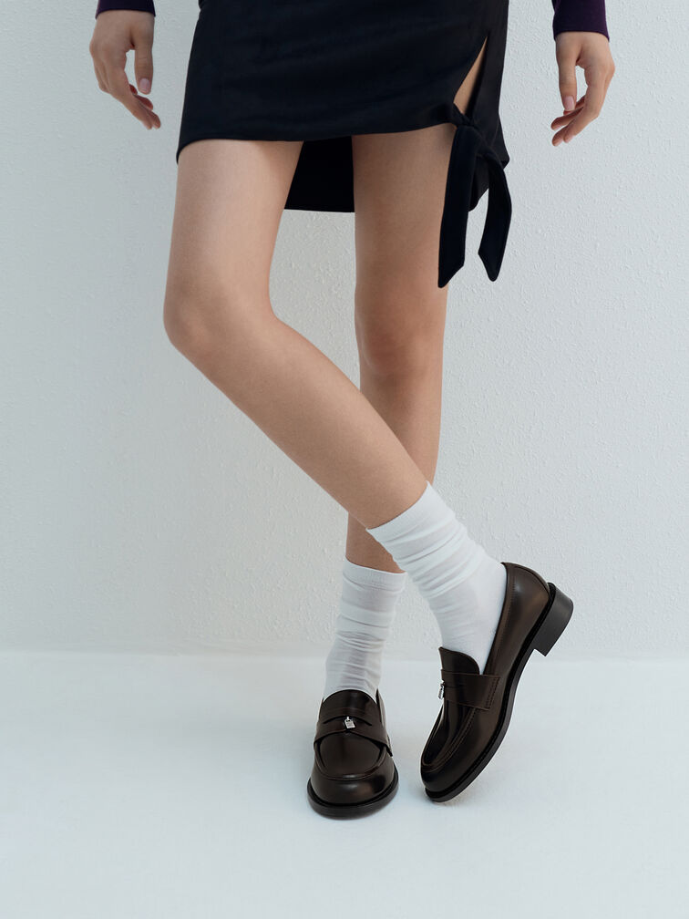 Griselda Loafers, Dark Brown, hi-res