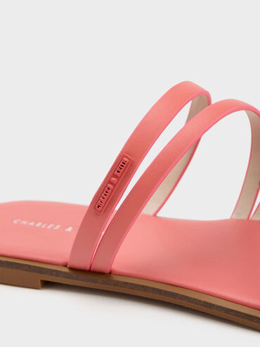 lliana Strappy Slide Sandals, Coral Pink, hi-res