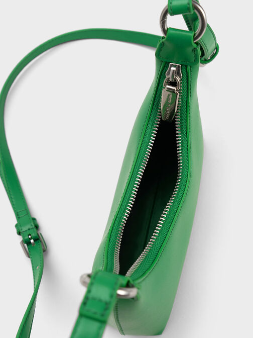 Koi Chain Handle Shoulder Bag, Green, hi-res