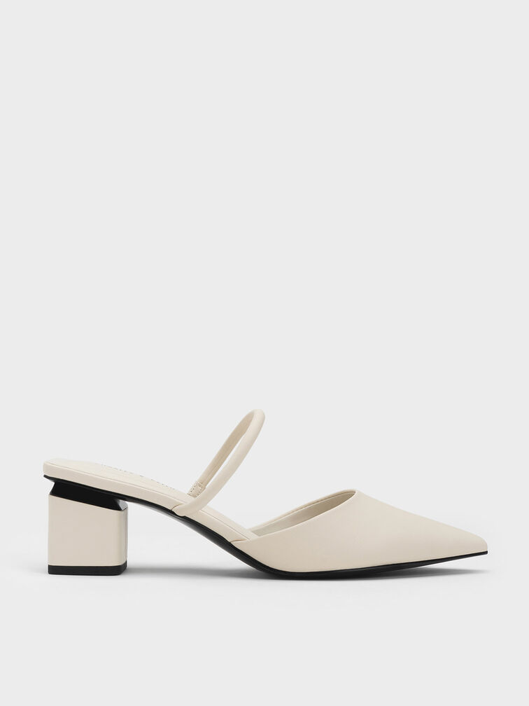 Block Heel Mules, Chalk, hi-res