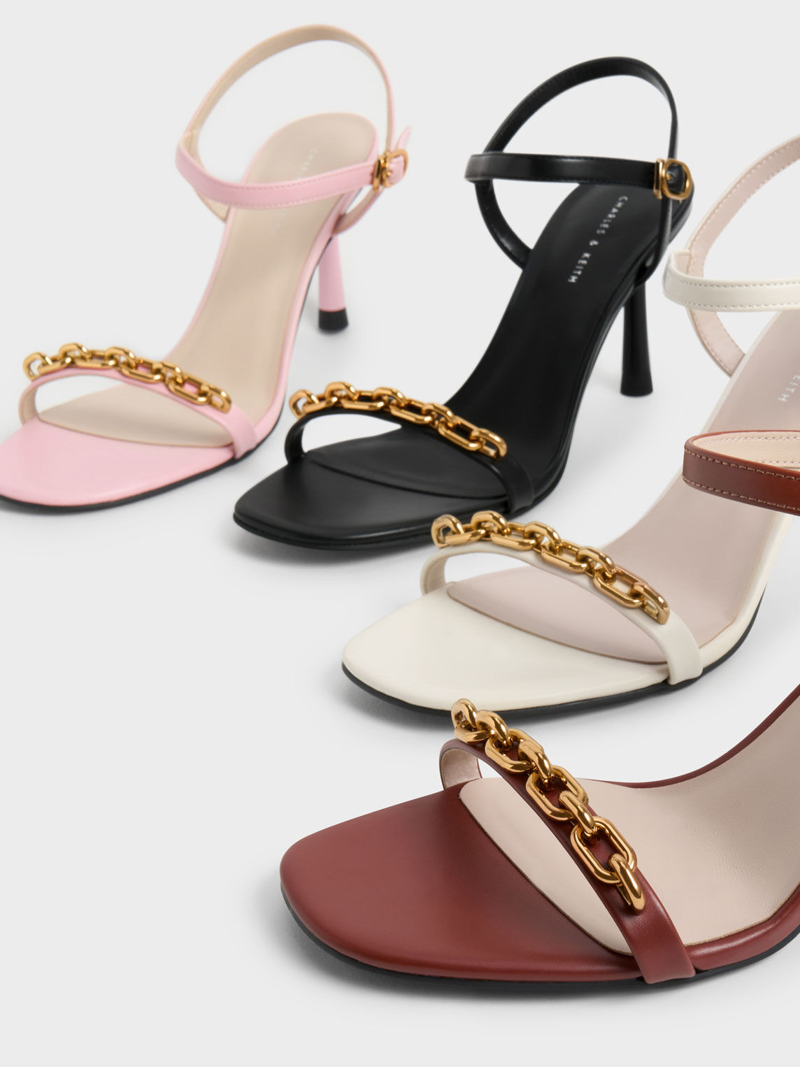 Single strap heeled sandals deals