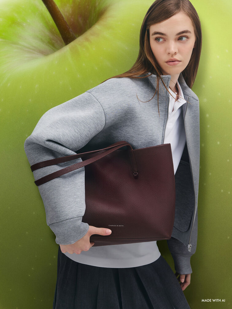 Beryl Tote Bag, Wineberry Red, hi-res