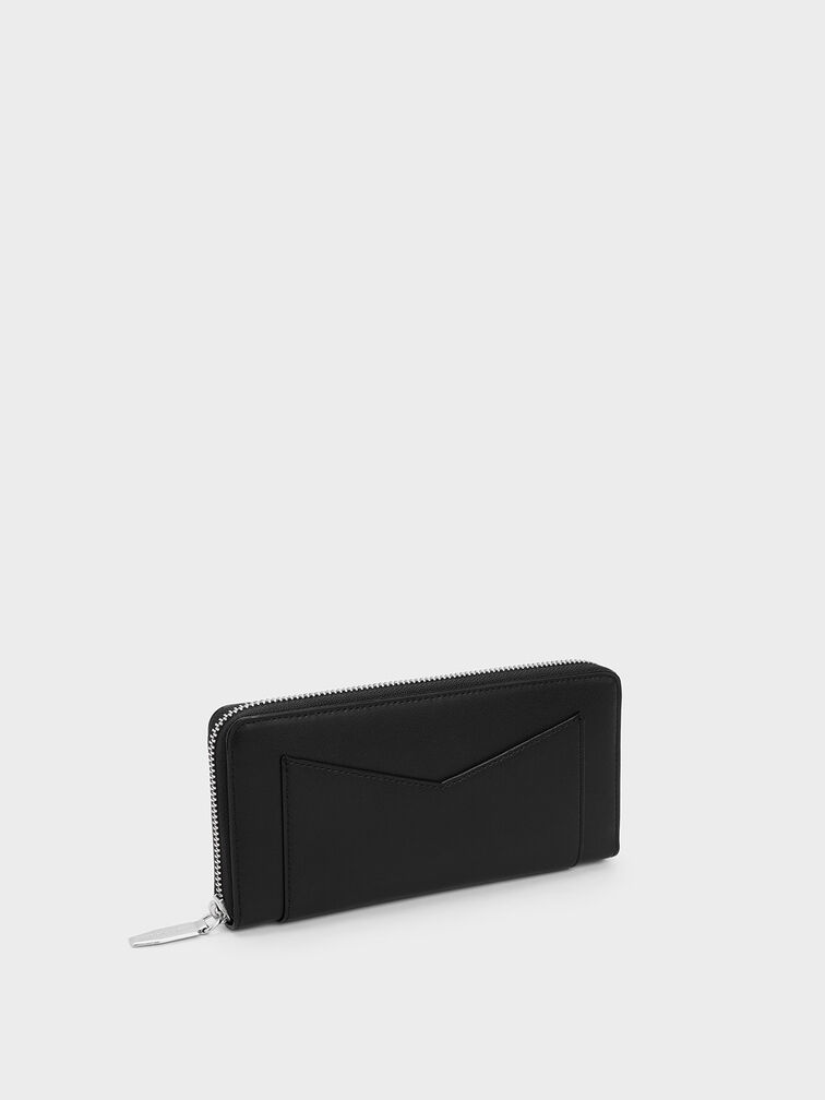 Gaia Zip-Around Wallet, Noir, hi-res