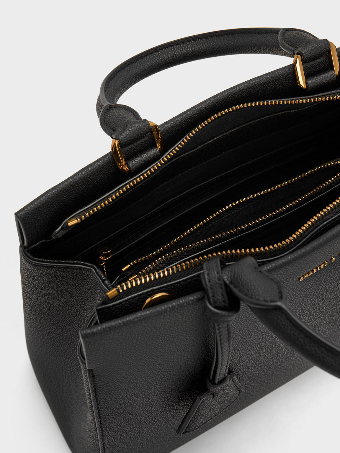 Black store structured bag