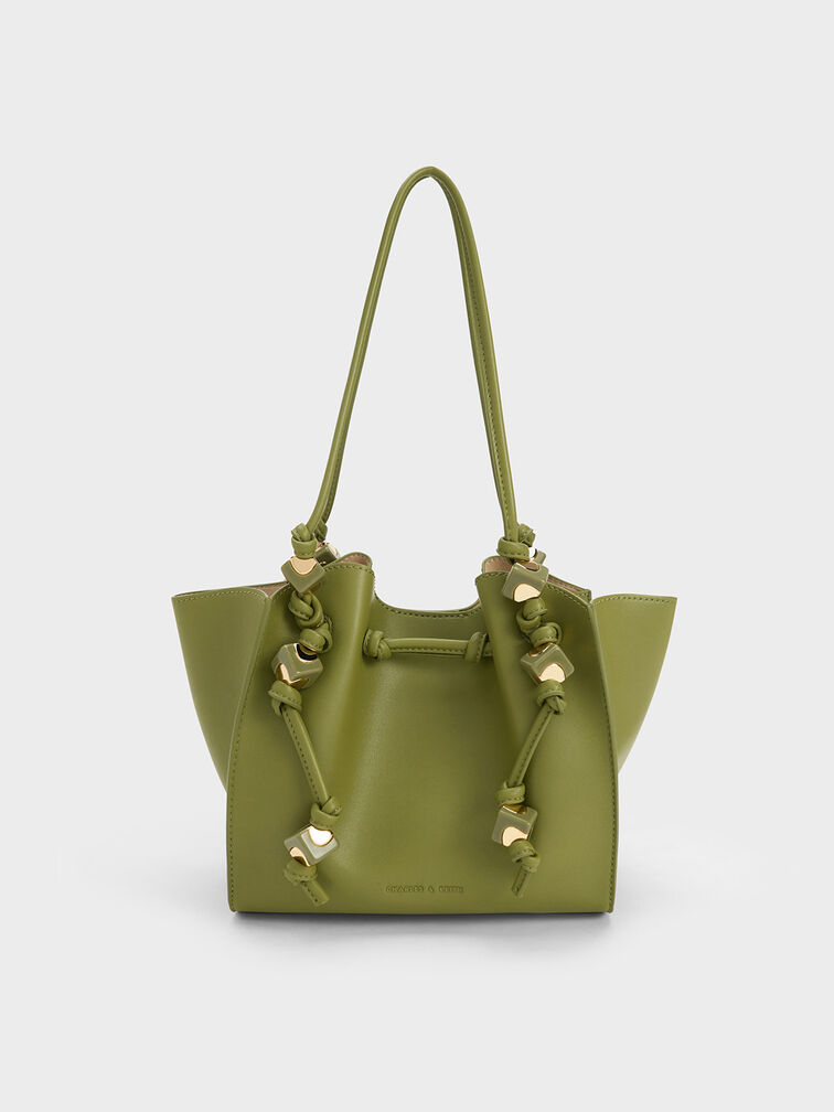 Cube Trapeze Tote Bag, Pistachio, hi-res