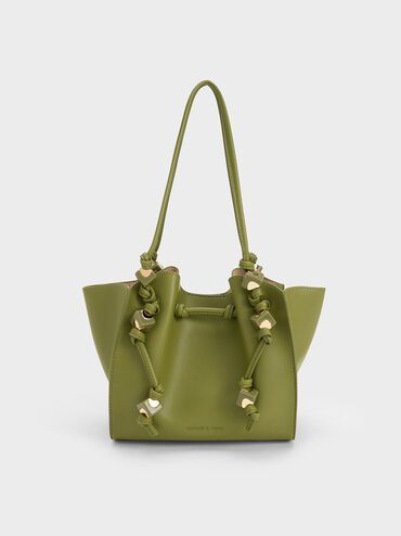 Cube Trapeze Tote Bag, Pistachio, hi-res