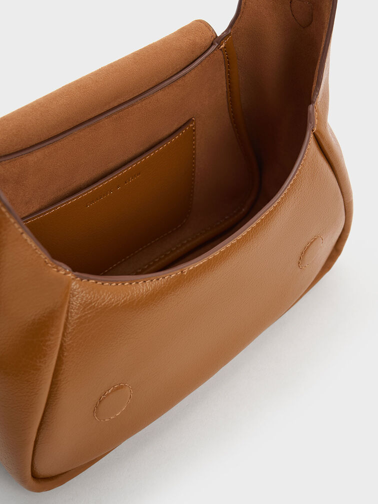 Buzz Front Flap Hobo Bag, Chocolate, hi-res