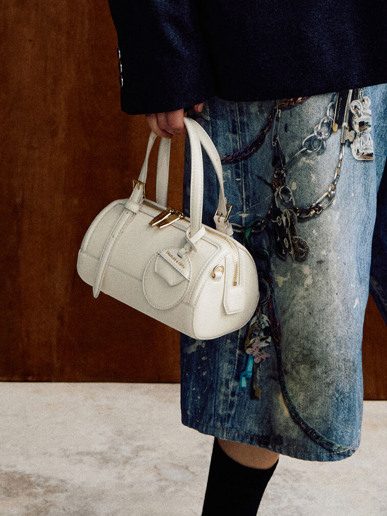 Enola Bowling Bag, Cream, hi-res
