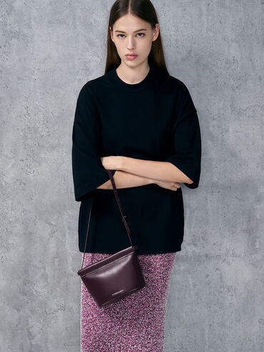 Ellis Bucket Bag, Plum, hi-res