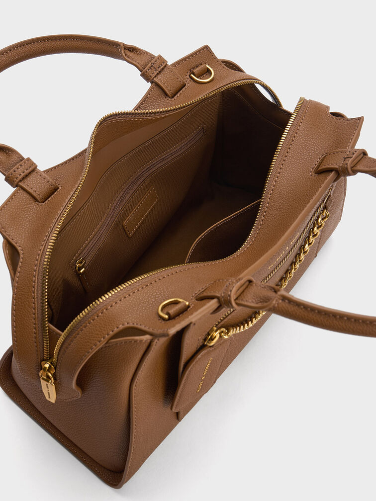 Avis Trapeze Tote Bag, Chocolate, hi-res