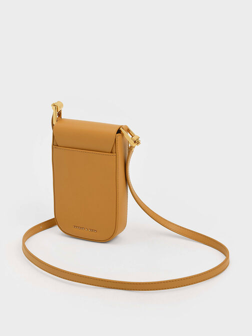 Koa Elongated Wristlet Bag, Orange, hi-res