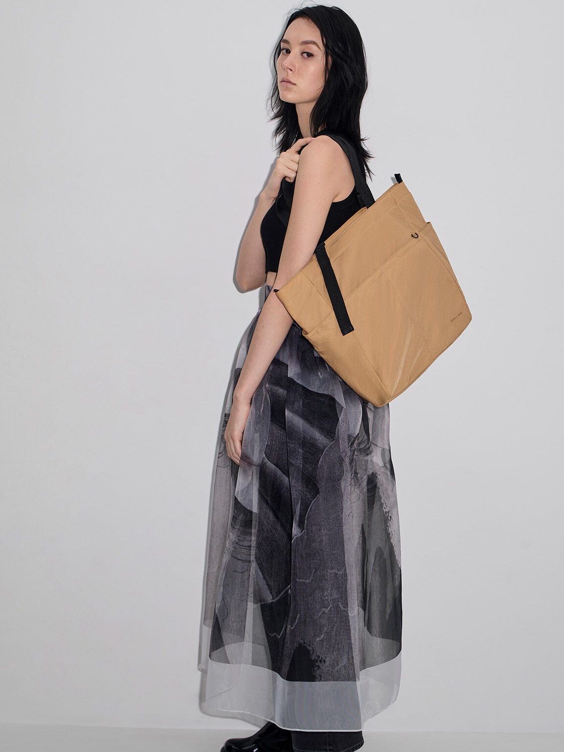 Medium nylon tote bag hot sale